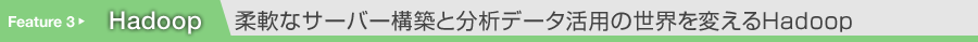 柔軟なサーバー構築と分析データ活用の世界を変えるHadoop